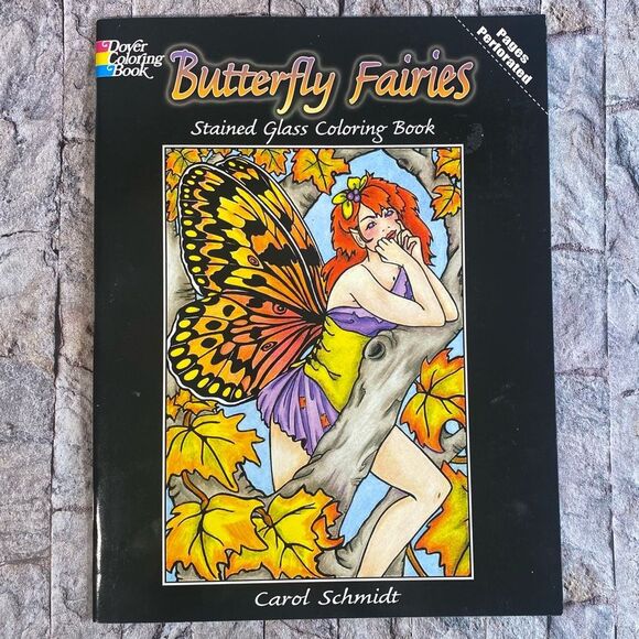 Dover Coloring Books Set of 3 Dragons Butterfly Fairies Mermaids Fantasy Fun - Picture 6 of 7